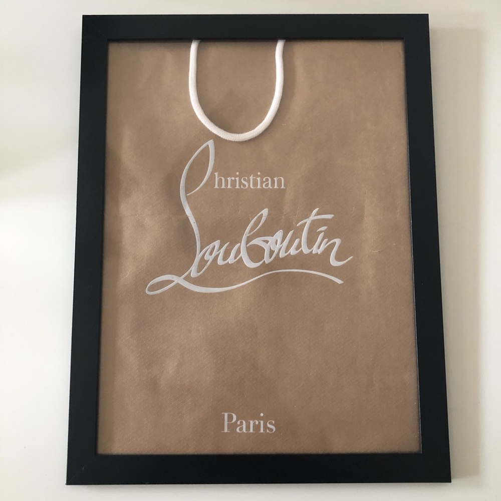 Framed authentic Christian Louboutin bag